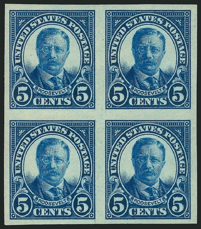 Costs of US Stamps Scott 557: 1923 5c Roosevelt Perf 11. Robert Siegel Auction Galleries, Mar 2013, Sale 1040, Lot 1964