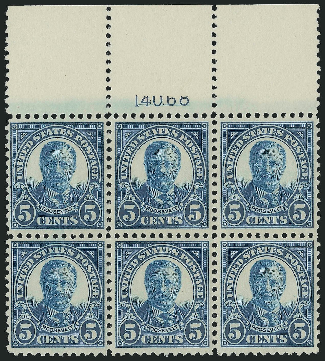 Prices of US Stamp Scott Catalog #557 - 1923 5c Roosevelt Perf 11. Robert Siegel Auction Galleries, Sep 2014, Sale 1078, Lot 594