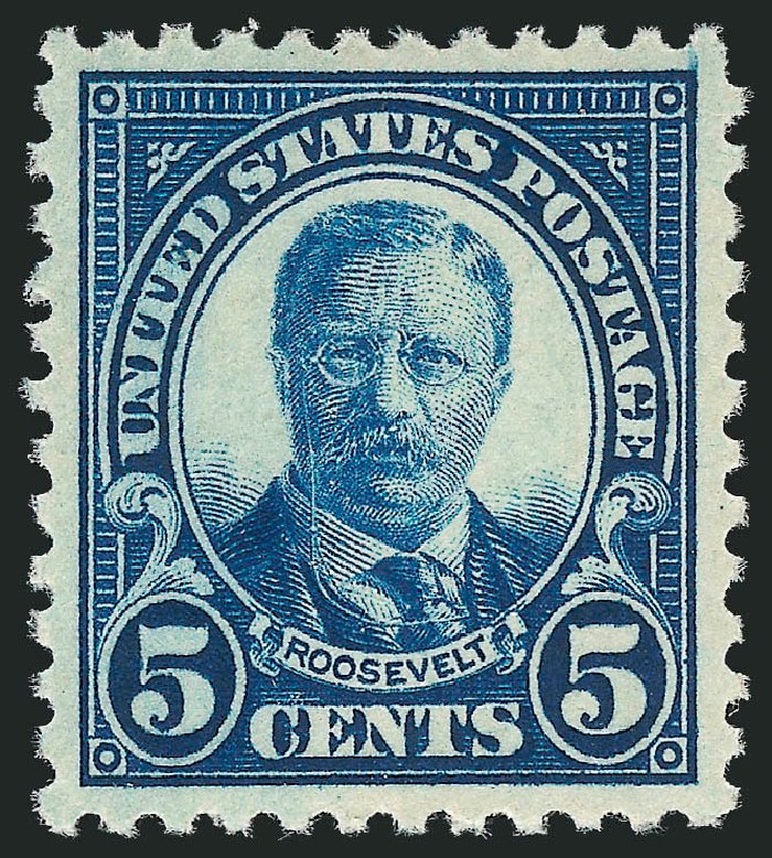US Stamps Price Scott Cat. 557: 1923 5c Roosevelt Perf 11. Robert Siegel Auction Galleries, Nov 2012, Sale 1034, Lot 485
