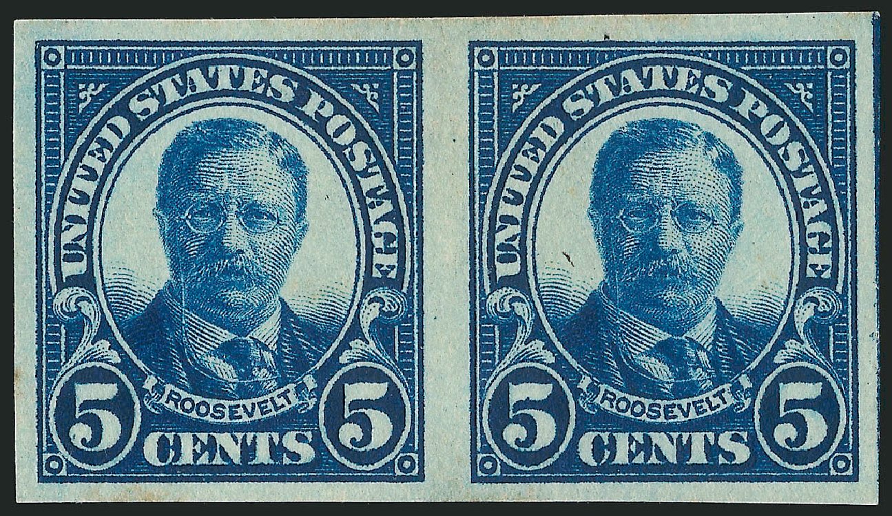 Value of US Stamp Scott Catalogue 557 - 1923 5c Roosevelt Perf 11. Robert Siegel Auction Galleries, Oct 2014, Sale 1082, Lot 463