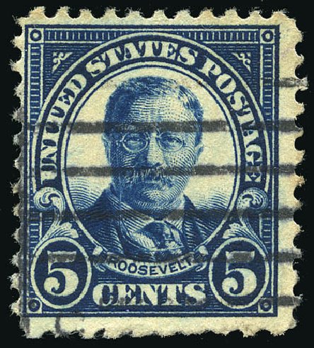 Costs of US Stamp Scott Cat. #557 - 1923 5c Roosevelt Perf 11. Matthew Bennett International, Feb 2015, Sale 351, Lot 226