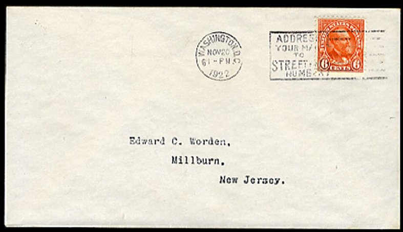 Values of US Stamps Scott Cat. 558 - 6c 1923 Garfield Perf 11. Cherrystone Auctions, Mar 2010, Sale 201003, Lot 186