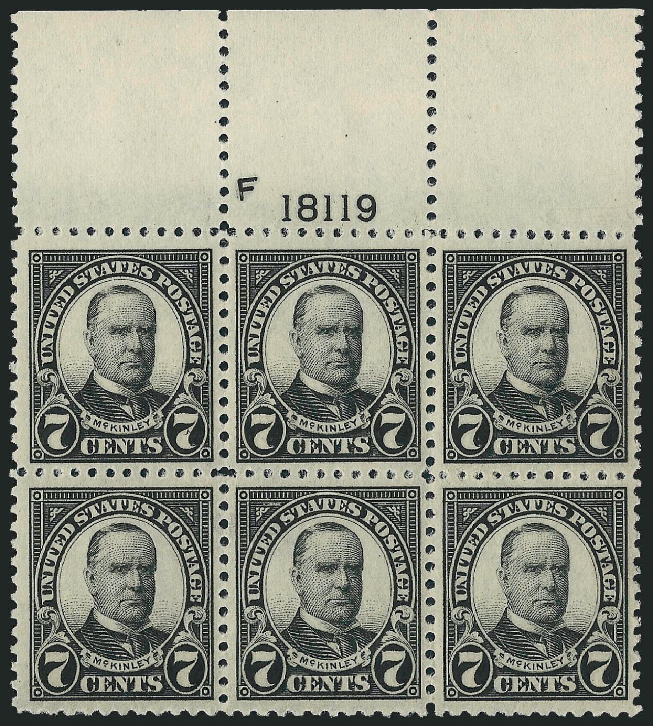 Price of US Stamp Scott Cat. 559 - 7c 1923 McKinley Perf 11. Robert Siegel Auction Galleries, Dec 2008, Sale 967, Lot 4935