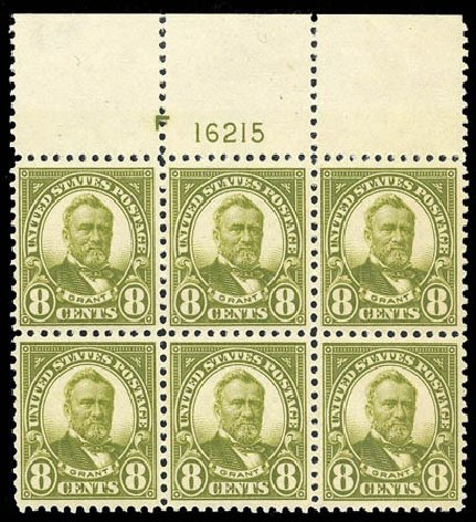 US Stamps Price Scott Catalog # 560: 1923 8c Grant Perf 11. Matthew Bennett International, Apr 2008, Sale 326, Lot 498