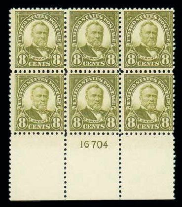Value of US Stamps Scott Catalog #560: 1923 8c Grant Perf 11. Matthew Bennett International, Jun 2007, Sale 319, Lot 1510