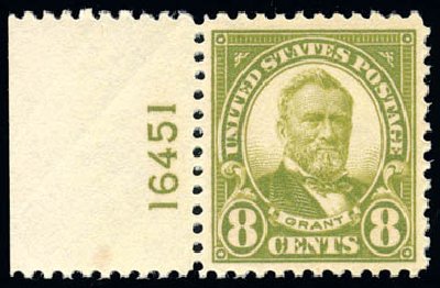 US Stamp Prices Scott Catalog # 560: 8c 1923 Grant Perf 11. Schuyler J. Rumsey Philatelic Auctions, Apr 2015, Sale 60, Lot 2850