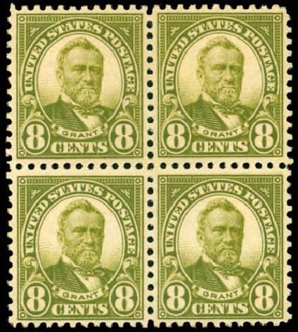 US Stamp Values Scott 560: 8c 1923 Grant Perf 11. Matthew Bennett International, Jun 2008, Sale 328, Lot 1042