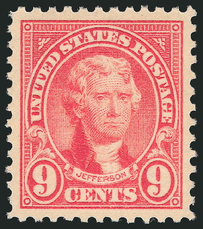 Costs of US Stamp Scott Cat. #561 - 9c 1923 Jefferson Perf 11. Robert Siegel Auction Galleries, Dec 2013, Sale 1062, Lot 739