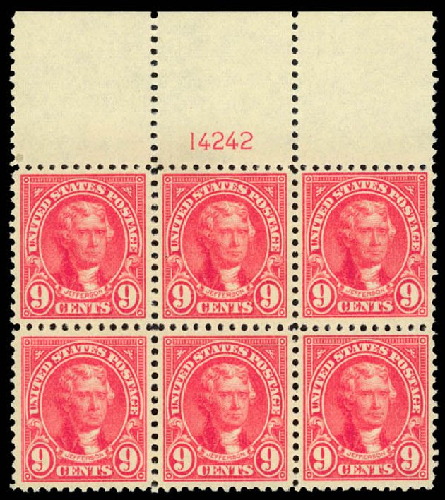 Prices of US Stamps Scott Catalogue # 561: 9c 1923 Jefferson Perf 11. Daniel Kelleher Auctions, May 2014, Sale 653, Lot 2433