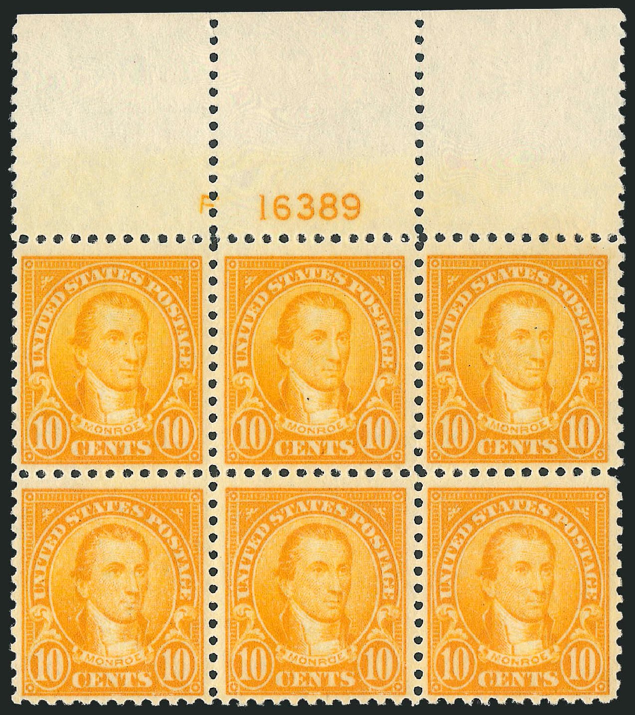 Prices of US Stamp Scott 562 - 10c 1923 Monroe Perf 11. Robert Siegel Auction Galleries, Oct 2011, Sale 1014, Lot 2058
