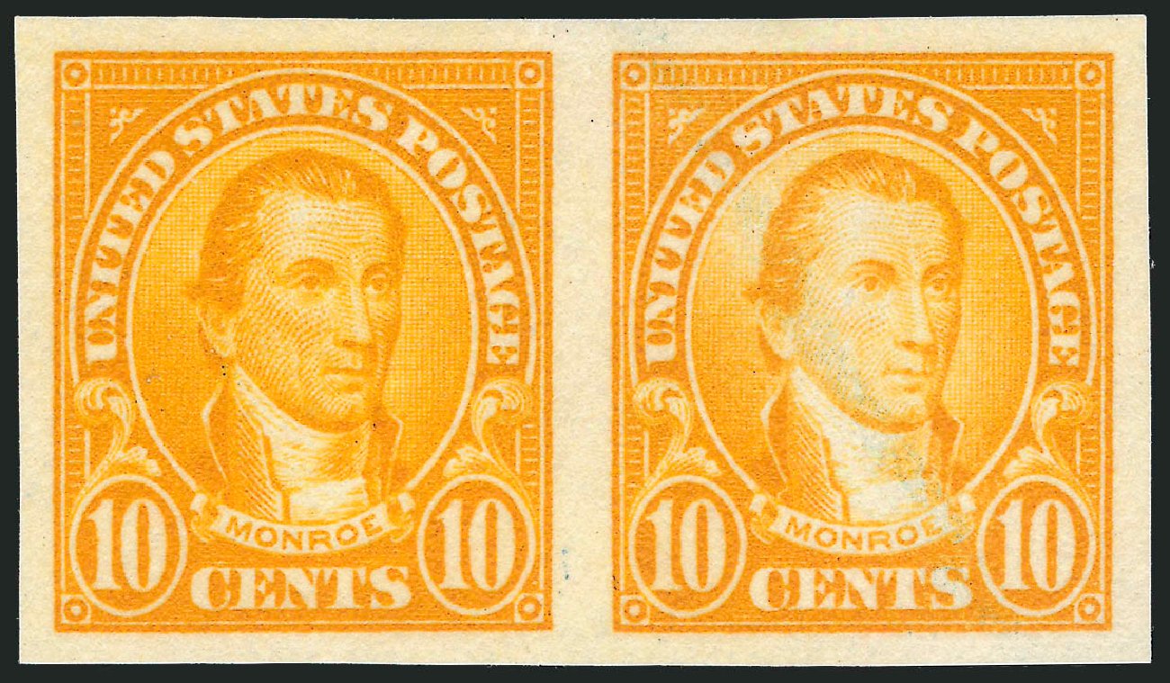 US Stamp Values Scott Catalogue #562 - 1923 10c Monroe Perf 11. Robert Siegel Auction Galleries, Dec 2010, Sale 1001, Lot 2139