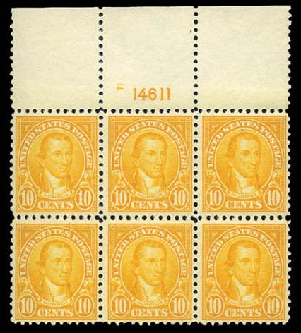 Prices of US Stamp Scott 562: 10c 1923 Monroe Perf 11. Matthew Bennett International, Mar 2011, Sale 337, Lot 3022