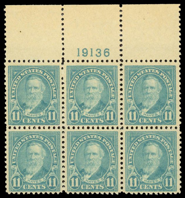 US Stamps Value Scott Catalogue # 563: 11c 1923 Hayes Perf 11. Daniel Kelleher Auctions, May 2014, Sale 653, Lot 2435