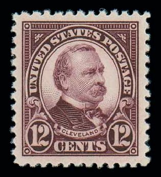 US Stamp Value Scott Catalogue 564 - 1923 12c Cleveland Perf 11. Matthew Bennett International, Dec 2007, Sale 325, Lot 2232