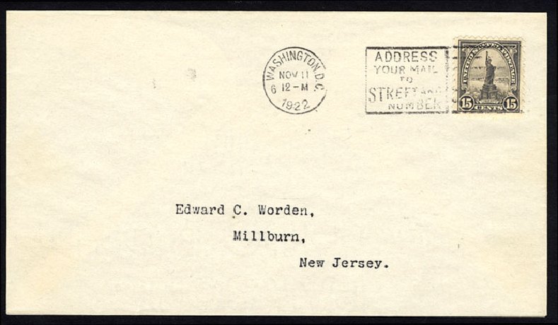 Costs of US Stamp Scott Cat. # 566 - 15c 1923 Statue of Liberty Perf 11. Cherrystone Auctions, Jun 2009, Sale 200906, Lot 270