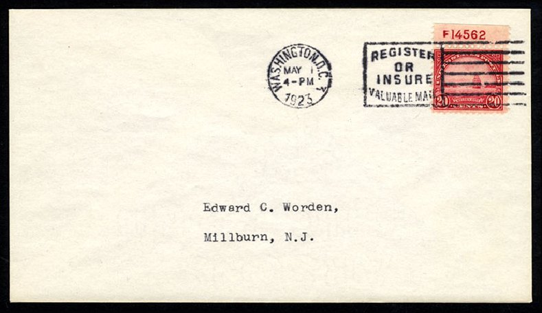 US Stamps Value Scott Catalogue #567 - 1923 20c Golden Gate Perf 11. Cherrystone Auctions, Nov 2013, Sale 201311, Lot 80