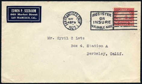 Value of US Stamp Scott #567 - 1923 20c Golden Gate Perf 11. Harmer-Schau Auction Galleries, Feb 2010, Sale 84, Lot 1640