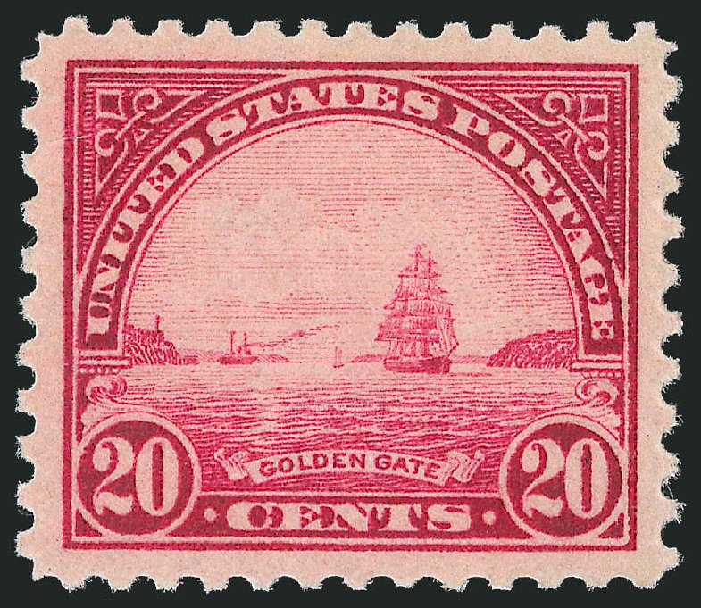 Price of US Stamps Scott Cat. #567: 1923 20c Golden Gate Perf 11. Robert Siegel Auction Galleries, Dec 2012, Sale 1037, Lot 2124