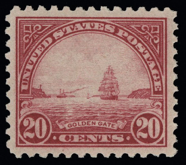 US Stamps Price Scott # 567: 1923 20c Golden Gate Perf 11. Spink Shreves Galleries, Aug 2013, Sale 144, Lot 285