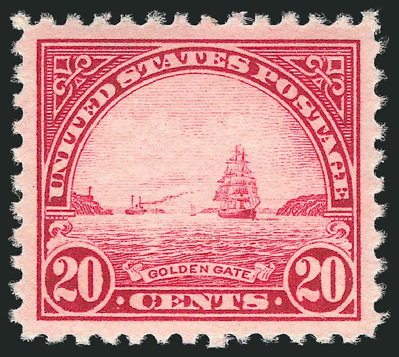 Price of US Stamps Scott Cat. # 567: 20c 1923 Golden Gate Perf 11. Robert Siegel Auction Galleries, Mar 2012, Sale 1019, Lot 893