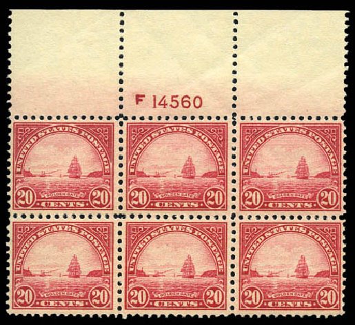 Cost of US Stamps Scott Catalog 567: 1923 20c Golden Gate Perf 11. Matthew Bennett International, Mar 2011, Sale 337, Lot 3026
