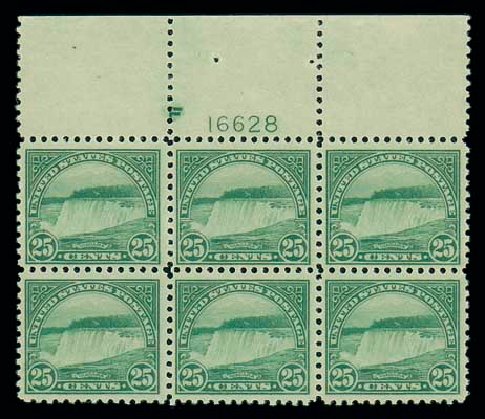 Prices of US Stamps Scott #568: 25c 1923 Niagara Falls Perf 11. Matthew Bennett International, Dec 2007, Sale 325, Lot 2238