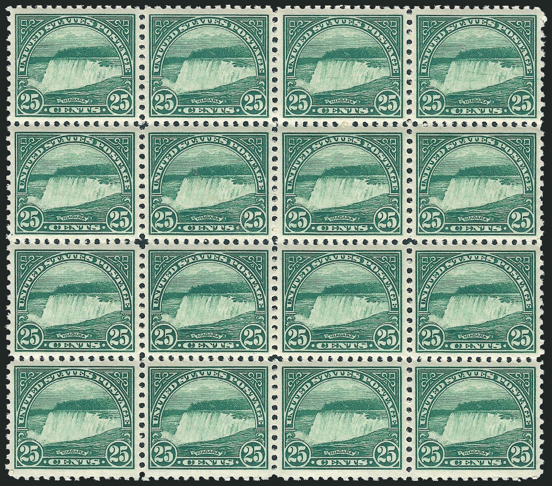 Price of US Stamps Scott Cat. 568: 1923 25c Niagara Falls Perf 11. Robert Siegel Auction Galleries, Jun 2012, Sale 1026, Lot 1469