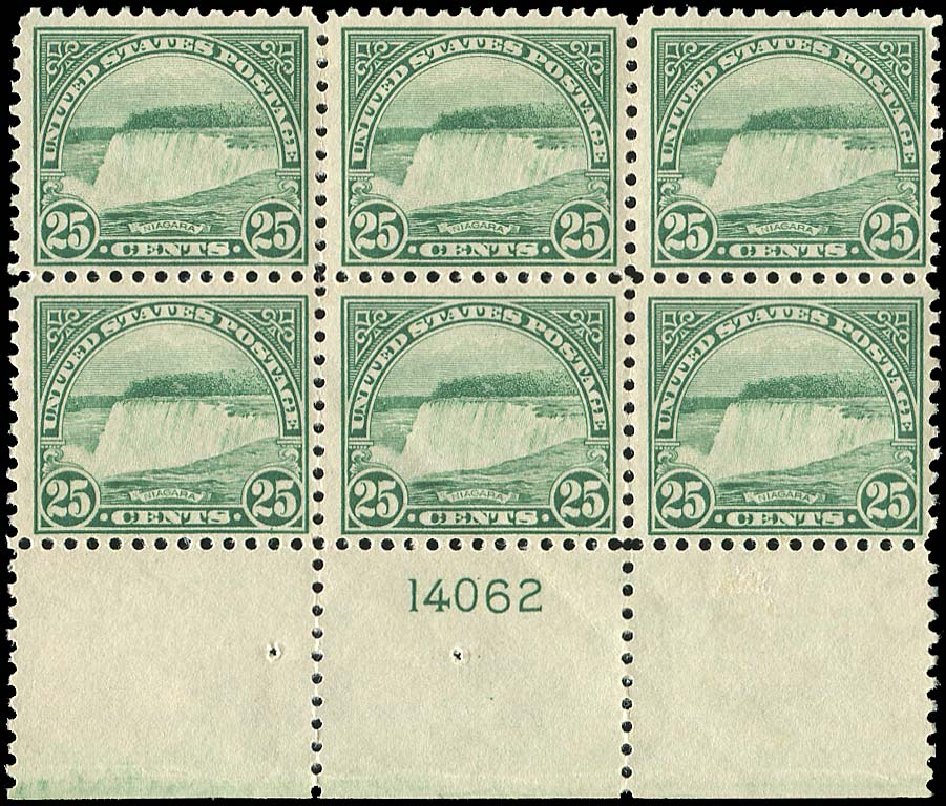 Cost of US Stamp Scott Catalog 568: 25c 1923 Niagara Falls Perf 11. Regency-Superior, Jan 2015, Sale 109, Lot 1681