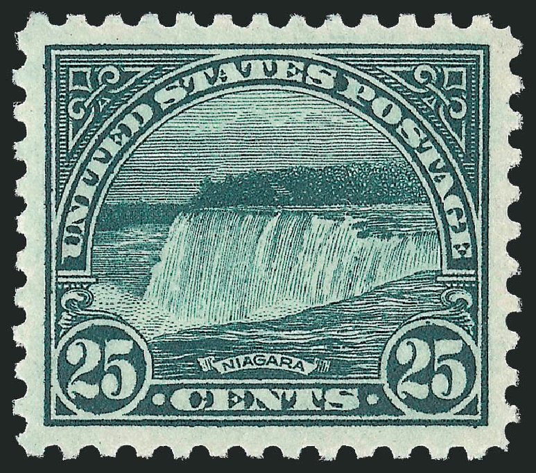 Price of US Stamps Scott #568 - 1923 25c Niagara Falls Perf 11. Robert Siegel Auction Galleries, Dec 2008, Sale 967, Lot 4944