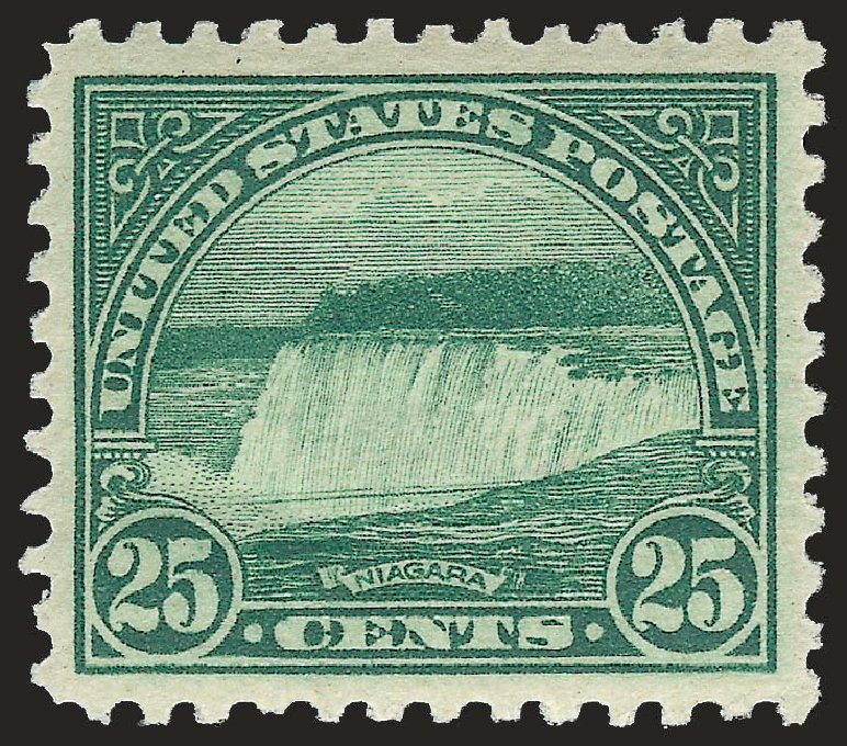 US Stamp Prices Scott Catalog #568: 25c 1923 Niagara Falls Perf 11. Robert Siegel Auction Galleries, Jun 2009, Sale 975, Lot 1983