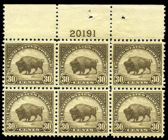 Prices of US Stamp Scott Catalogue #569 - 1923 30c American Buffalo Perf 11. Matthew Bennett International, Mar 2011, Sale 337, Lot 3028