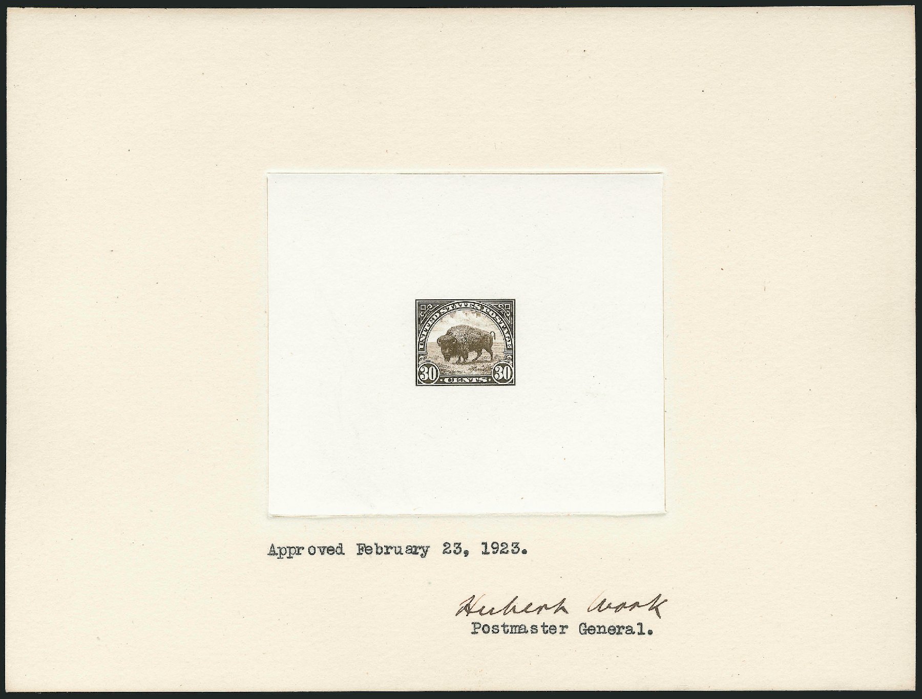 Costs of US Stamps Scott Catalogue #569: 1923 30c American Buffalo Perf 11. Robert Siegel Auction Galleries, Oct 2014, Sale 1082, Lot 180