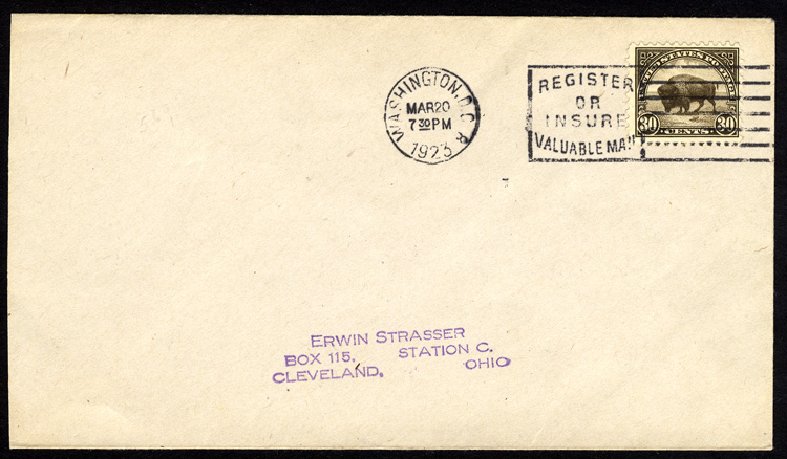 Values of US Stamp Scott Catalogue 569 - 1923 30c American Buffalo Perf 11. Cherrystone Auctions, Apr 2014, Sale 201404, Lot 94