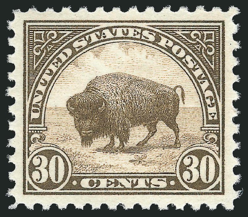 Prices of US Stamps Scott Catalogue #569: 30c 1923 American Buffalo Perf 11. Robert Siegel Auction Galleries, Nov 2012, Sale 1034, Lot 493