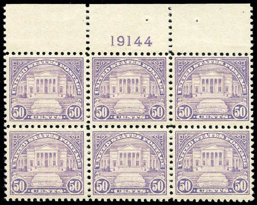 Price of US Stamps Scott 570: 1923 50c Arlington Amphitheater Perf 11. Matthew Bennett International, Apr 2008, Sale 326, Lot 508