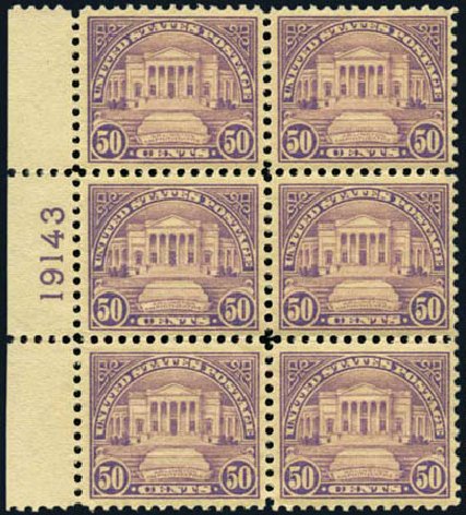 US Stamp Prices Scott 570 - 1923 50c Arlington Amphitheater Perf 11. Harmer-Schau Auction Galleries, Jan 2013, Sale 96, Lot 598