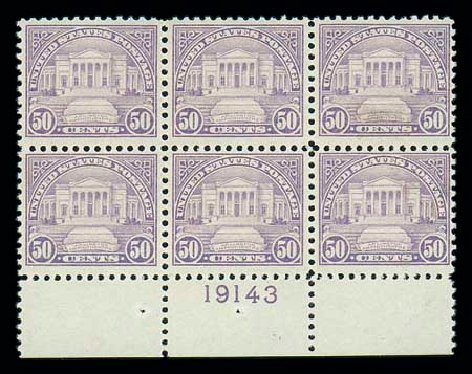 Prices of US Stamps Scott Catalogue #570 - 1923 50c Arlington Amphitheater Perf 11. Matthew Bennett International, Dec 2007, Sale 325, Lot 2241