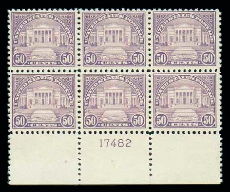 US Stamp Prices Scott Catalog # 570: 50c 1923 Arlington Amphitheater Perf 11. Matthew Bennett International, Dec 2007, Sale 325, Lot 2242