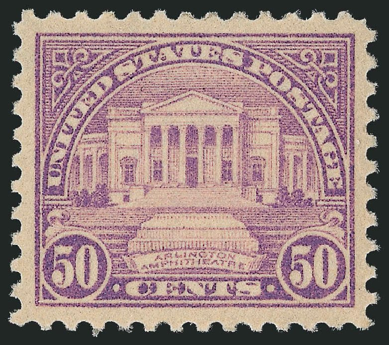US Stamps Prices Scott Catalogue # 570: 1923 50c Arlington Amphitheater Perf 11. Robert Siegel Auction Galleries, Sep 2009, Sale 976, Lot 2153