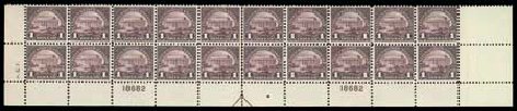 Costs of US Stamp Scott Cat. 571: US$1.00 1923 Lincoln Memorial Perf 11. Matthew Bennett International, Dec 2007, Sale 325, Lot 2246