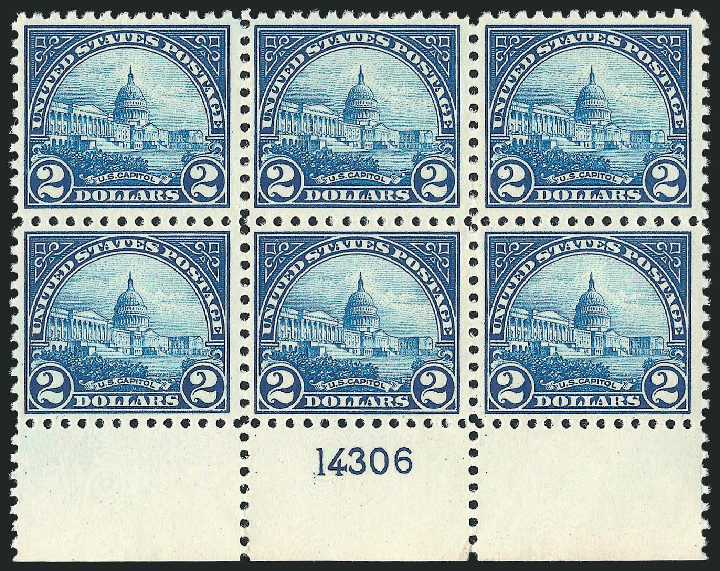 Price of US Stamp Scott 572: US$2.00 1923 US Capitol Perf 11. Robert Siegel Auction Galleries, Nov 2013, Sale 1061, Lot 4008