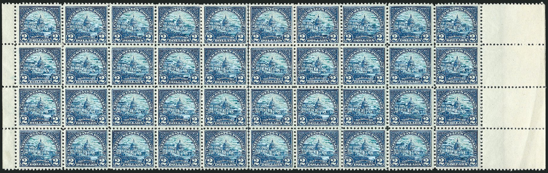 US Stamps Price Scott # 572: US$2.00 1923 US Capitol Perf 11. Robert Siegel Auction Galleries, Nov 2013, Sale 1061, Lot 4009