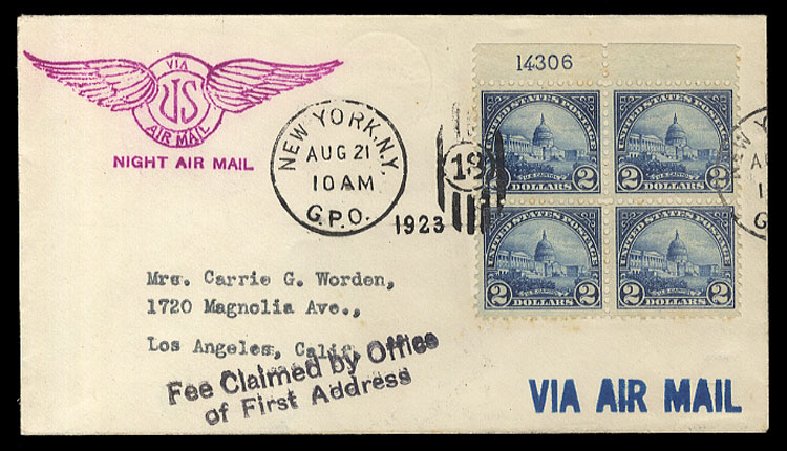 Values of US Stamp Scott Catalog #572 - 1923 US$2.00 US Capitol Perf 11. Cherrystone Auctions, Sep 2013, Sale 201309, Lot 20