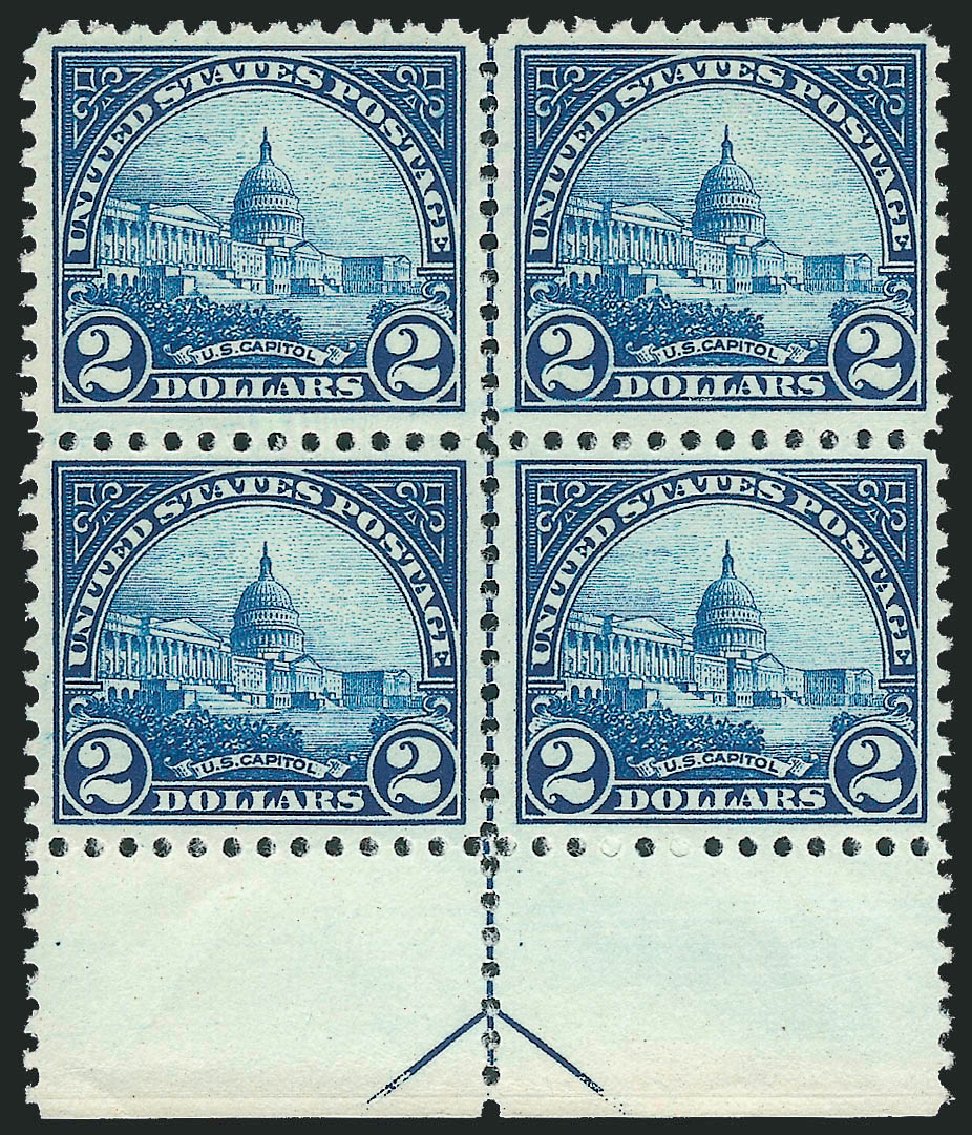 US Stamp Value Scott Catalog # 572 - 1923 US$2.00 US Capitol Perf 11. Robert Siegel Auction Galleries, Mar 2011, Sale 1007, Lot 2850