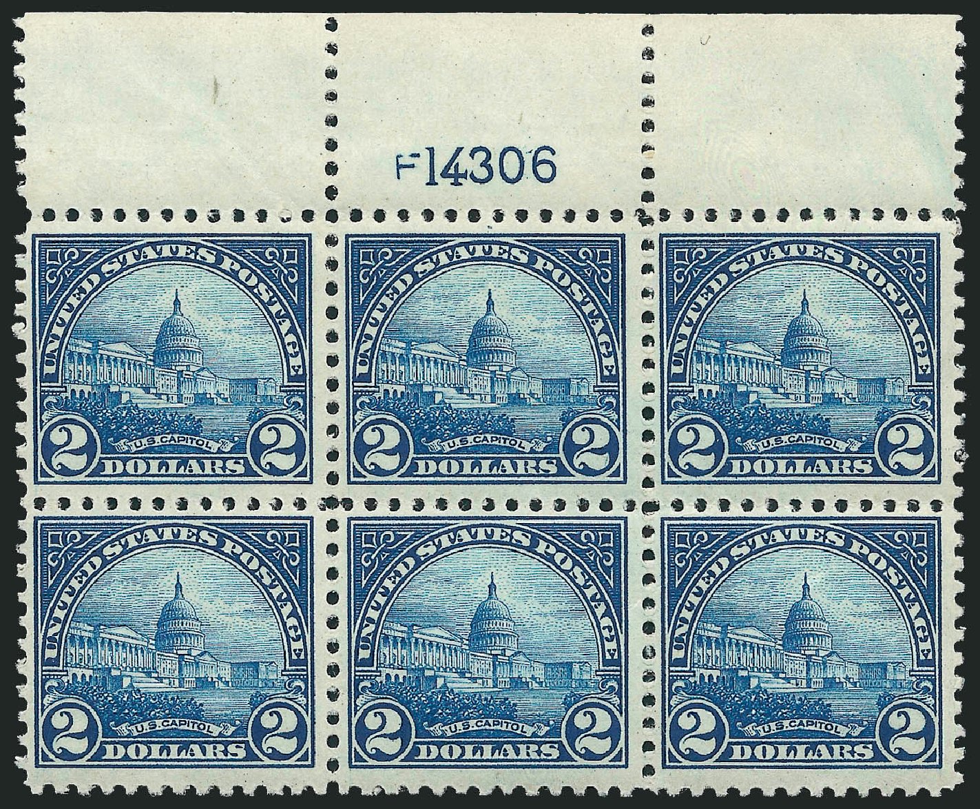 US Stamp Price Scott #572: US$2.00 1923 US Capitol Perf 11. Robert Siegel Auction Galleries, Apr 2009, Sale 971, Lot 1851