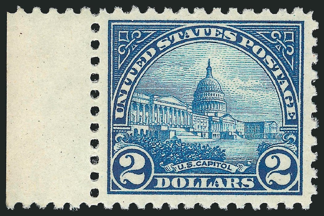 US Stamps Prices Scott Cat. # 572: US$2.00 1923 US Capitol Perf 11. Robert Siegel Auction Galleries, Mar 2012, Sale 1019, Lot 894