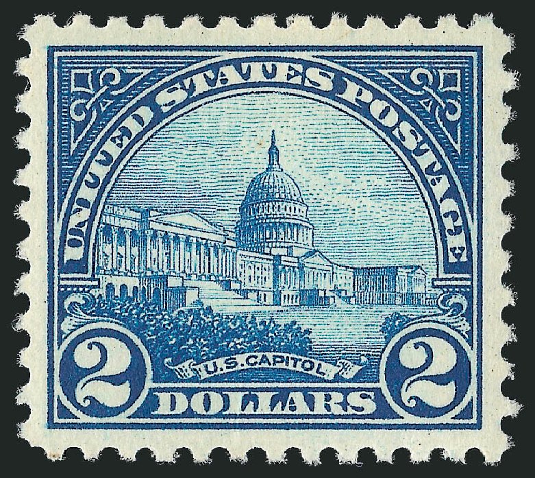 Cost of US Stamp Scott 572 - 1923 US$2.00 US Capitol Perf 11. Robert Siegel Auction Galleries, Jun 2011, Sale 1011, Lot 793