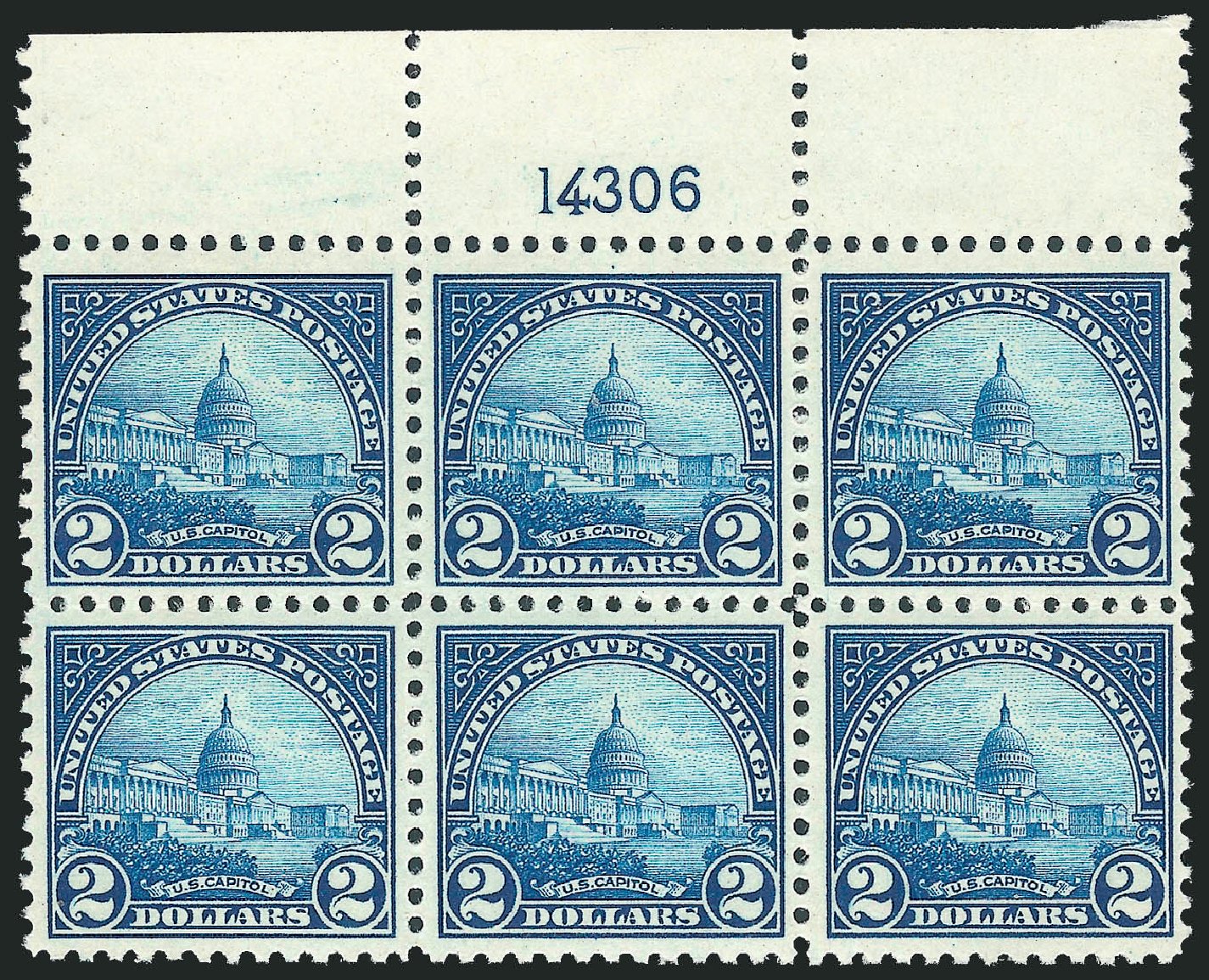 Cost of US Stamp Scott 572: US$2.00 1923 US Capitol Perf 11. Robert Siegel Auction Galleries, Dec 2012, Sale 1037, Lot 2133