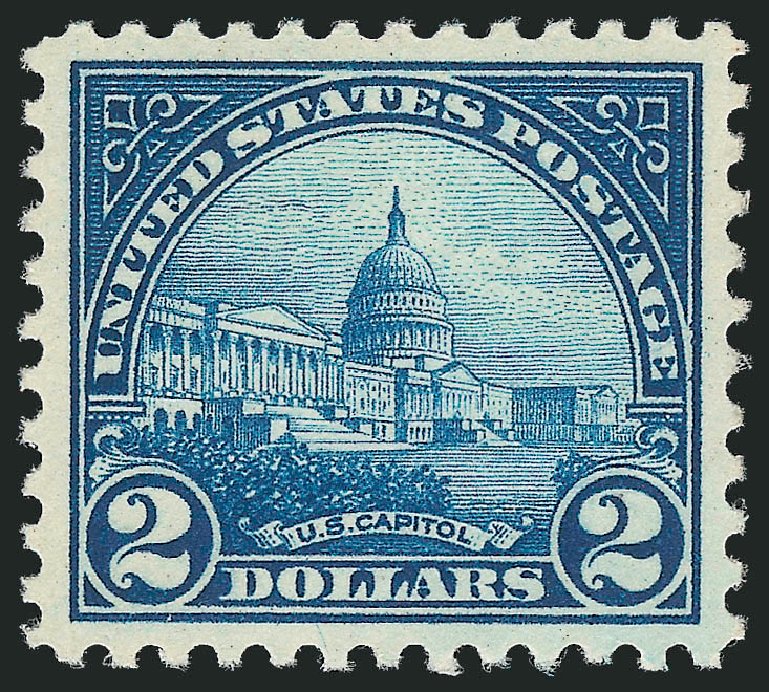 US Stamps Price Scott # 572: US$2.00 1923 US Capitol Perf 11. Robert Siegel Auction Galleries, Nov 2012, Sale 1034, Lot 496