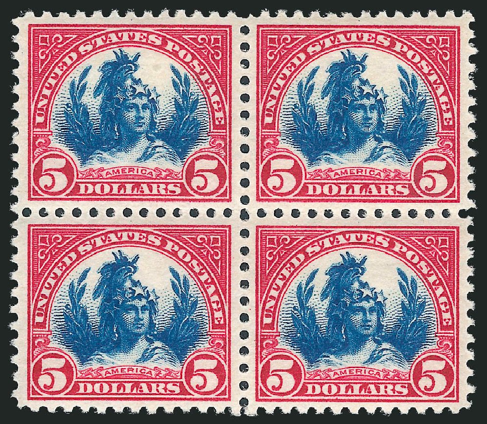 Prices of US Stamps Scott 573: 1923 US$5.00 Freedom Statue Perf 11. Robert Siegel Auction Galleries, Jun 2012, Sale 1026, Lot 1470